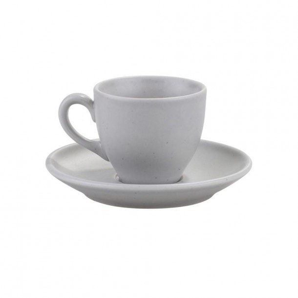 Σετ Φλυτζάνια Καφέ 6τμχ Πορσελάνης Grey Matte Moderna Kutahya 100ml KXCT720159