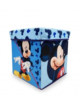 Κουτί-Σκαμπό Polyester Disney Home Mickey 14 Blue 30x30x30εκ. DimCol