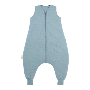 Υπνόσακος Βαμβακερός Με Ποδαράκια 2.0Tog 9-18 Μηνών/74-86εκ. Muslin Jeans Blue Meyco MEY-247.000.78.04