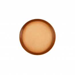 Πιατέλα Πίτσας Πυραντοχής Πορσελάνης Καφέ-Μπεζ Art Et Lumiere 23x13x4εκ. 09089