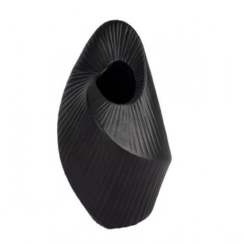 Βάζο Κεραμικό Μαύρο 12,5x11,7x23,5εκ. ESTHETI 819-01532