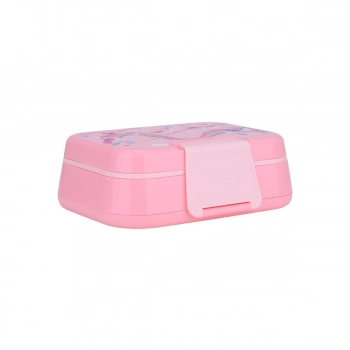 Φαγητοδοχείο Παιδικό 2 Επιπέδων Πλαστικό Με Πιρούνι & Κουτάλι 1030ml-21,5x15,5x7εκ. Rainbow Dreams Save The Aegean Estia 01-34368