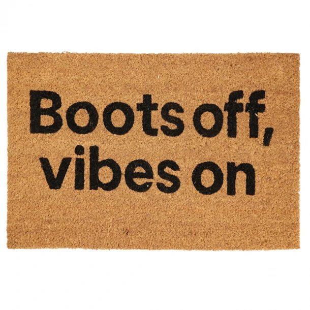 Πατάκι Εισόδου 39x59εκ. Boots off, vibes on MRShome 0006003