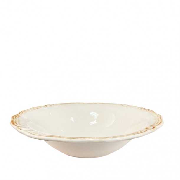 Σαλατιέρα Stoneware Tiffany Cream ESPIEL 25,5x7εκ. RSV110K6