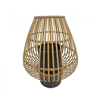 Φανάρι Bamboo Μπεζ-Μαύρο Art Et Lumiere 37,5x47,5εκ. 14848