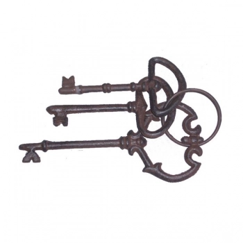 Κλειδιά Διακοσμητικά Μαντεμένια Καφέ 7,5x5,5x20εκ. ESTHETI 819-00732