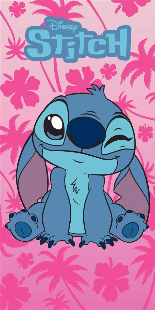 Πετσέτα Θαλάσσης Παιδική Quick Dry Microfiber 70x140εκ. Disney Home Lilo & Stitch 189 Pink Dimcol