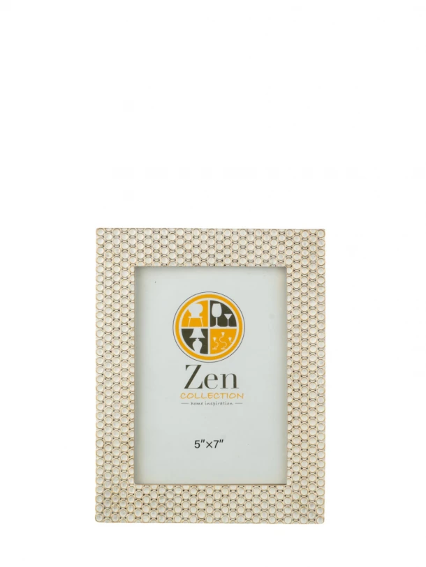 Κορνίζα Polyester Λευκή-Χρυσή 13x18εκ. Zen Collection 25.2.50681