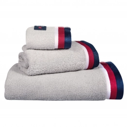 Σετ Πετσέτες 3τμχ Βαμβακερές Essential 3064 Γκρι Ανοιχτό Greenwich Polo Club