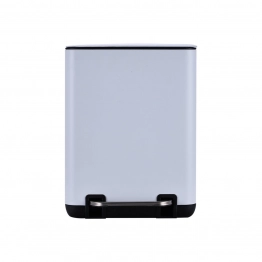 Καλάθι Απορριμμάτων 6lt Soft Close Μεταλλικό Λευκό Cubic Estia 24,1x21,3x31,6εκ. 02-20958