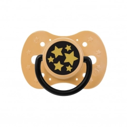 Πιπίλα Σιλικόνης 12+ Μηνών Yellow Stars Akuku A0591