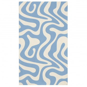 Πετσέτα Θαλάσσης Microfiber Με Τσαντάκι 90x180εκ. Ocean Waves Estia 01-44602