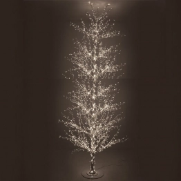 Χριστουγεννιάτικο Δέντρο Λευκό 380εκ. Φωτιζόμενο Με 2080 Λευκά Led iliadis 90825