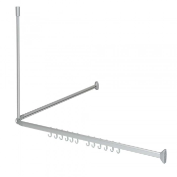 Βραχίονας Μπάνιου Γωνιακός Αλουμινίου Matt Easy Roll Sealskin 5276623005