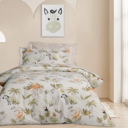 Παπλωματοθήκη Polycotton Παιδική Μονή 160x240εκ. Beige 4992 Das Kids