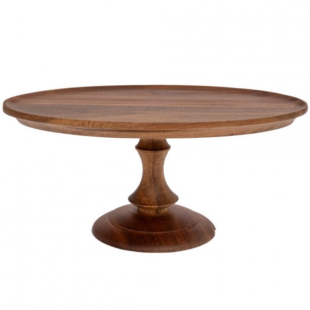 Δίσκος Σερβιρίσματος Ξύλινος Οβάλ Με Πόδι Natural 26x16x11,5εκ. iliadis 91915