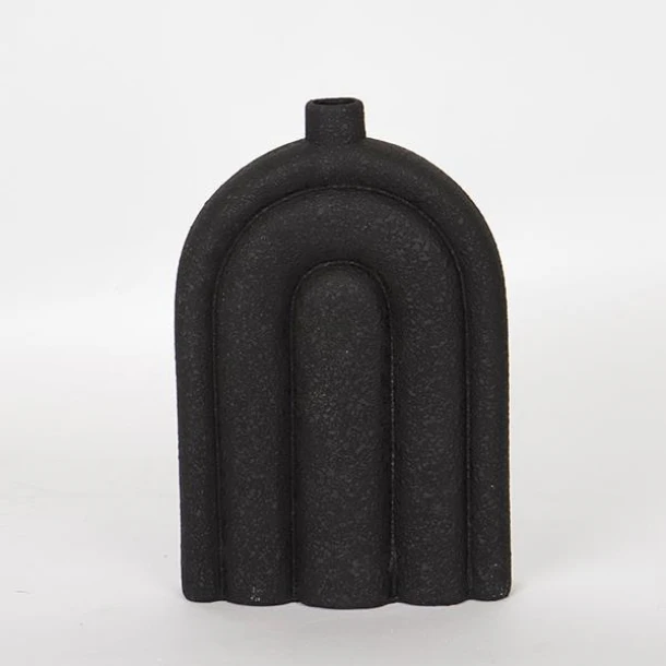 Βάζο Κεραμικό Μαύρο 19,5x7x29εκ. ESTHETI 752-20268