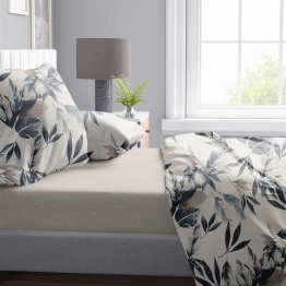 Σετ Σεντόνια 4τμχ Βαμβακερά King 240x270εκ. Ευριδίκη 710 Ecru-Black DimCol 33112325010