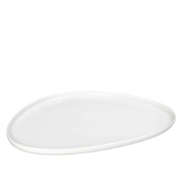 Πιατέλα Σερβιρίσματος Τρίγωνη Πορσελάνης Ιβουάρ Siders ESPIEL 35,8x6,6x1,4εκ. FUK159K2