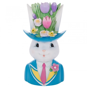 Κασπώ Λαγός Polyresin 20x18x35εκ. Μπλε iliadis 92349