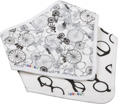 Σετ 2τμχ Σαλιάρα-Μπαντάνα Βαμβακερές Ποδήλατο/ Γυαλιά akuku A1474