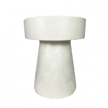 Σκαμπώ Κεραμικό Λευκό ESPIEL 38x38x46εκ. MAH117