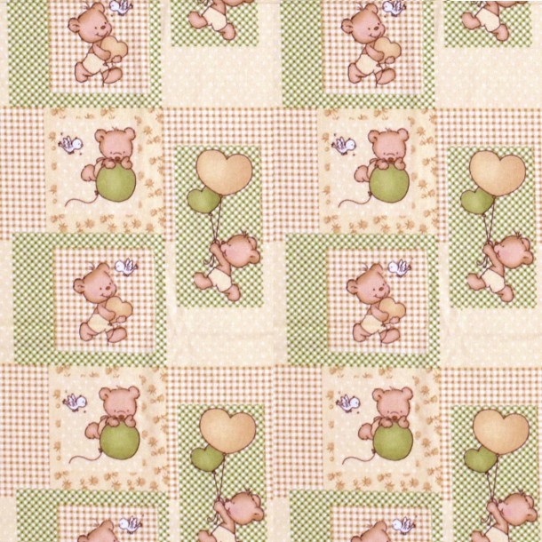 Πάνα Χασές Bebe Φανελένια 80x80εκ. Baloon 76 Beige DimCol