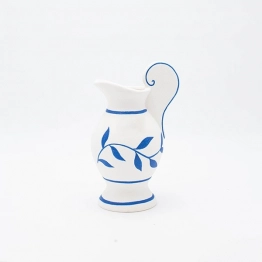Βάζο Πορσελάνης Λευκό-Μπλε 13,5x10,5x21,3εκ. ESTHETI 819-00226