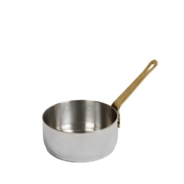 Ντιπ Σερβιρίσματος Ανοξείδωτο 18/10 Με Λαβή Shiny Silver ESPIEL 13x7x3,2εκ./110ml FEV309