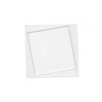 Πιάτο Φαγητού Τετράγωνο Πορσελάνης Λευκό Art Et Lumiere 26x26x2εκ. 06982