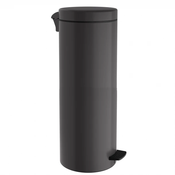 Καλάθι Απορριμμάτων 30lt Soft Close Ανοξείδωτο Matt Anthracite Pam & Co Φ25x65εκ. 2565-113