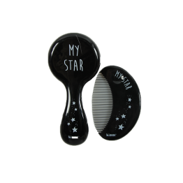 Σετ Βρεφική Βούρτσα & Χτενάκι Minene Baby Set Hair Black 18319006190OS