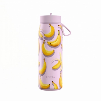 Θερμός Με Καλαμάκι Ανοξείδωτος Banana Mood Pulse Save The Aegean Estia 500ml 01-42639