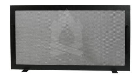 Προστατευτική Μπάρα Τζακιού Σιδερένια Μασίφ 90x50εκ. Black