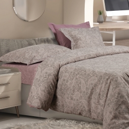 Σετ Σεντόνια Polycotton Υπέρδιπλα Με Λάστιχο 170x200+35εκ. Casual 5438 Grey-Lilac Das Home