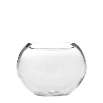 Βάζο Γυάλινο Στρογγυλό Διάφανο 20x17εκ. iliadis 89255