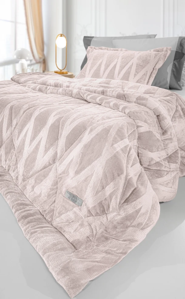 Πάπλωμα 2 Όψεων Ultrasoft Υπέρδιπλο 220x240εκ. Zadic Pudra Guy Laroche