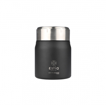 Θερμός Lunch Pot Ανοξείδωτο Midnight Black Save The Aegean Estia 500ml-10x10x14εκ. 01-21658