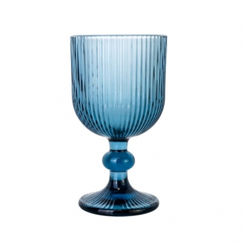 Σετ Ποτήρια Κρασιού 6τμχ Γυάλινα Noris Blue 250ml CRYSPO TRIO 52.501.54