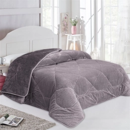 Κουβερτοπάπλωμα Jacquard Waves-Fleece Υπέρδιπλο 220x240εκ. 1960 Grey DimCol