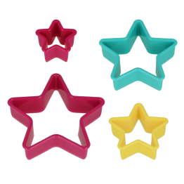 Cut Pat Πλαστικό 4τμχ Αστέρι Metaltex