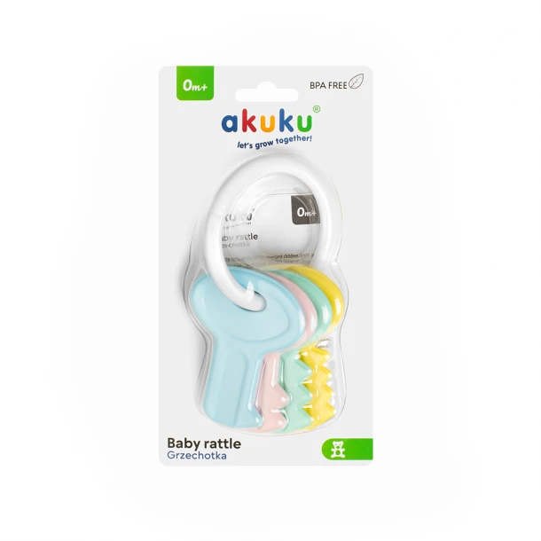 Κουδουνίστρα Πολύχρωμα Κλειδιά akuku A0680