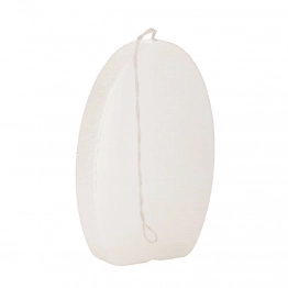 Κερί Αυγό 10x15εκ. Ρουστίκ Λευκό Περλέ iliadis 91179