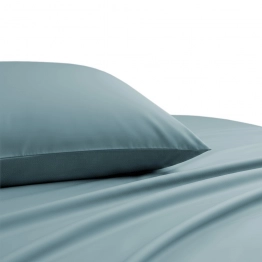 Ζεύγος Μαξιλαροθήκες Βαμβακοσατέν 53x72εκ. Dark Aqua Lavish Satin Line Melinen 20005620