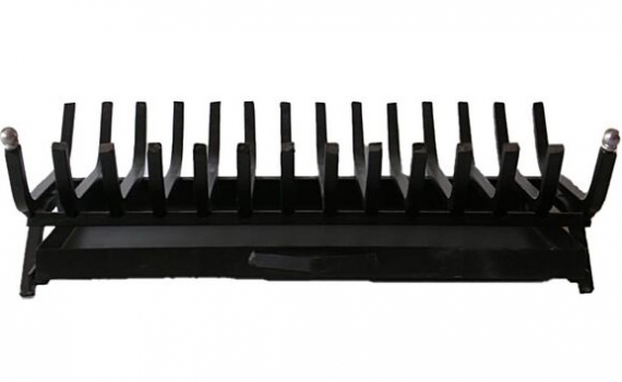 Σχάρα Σκέτη Σιδερένια Μασίφ 60x40εκ. Black