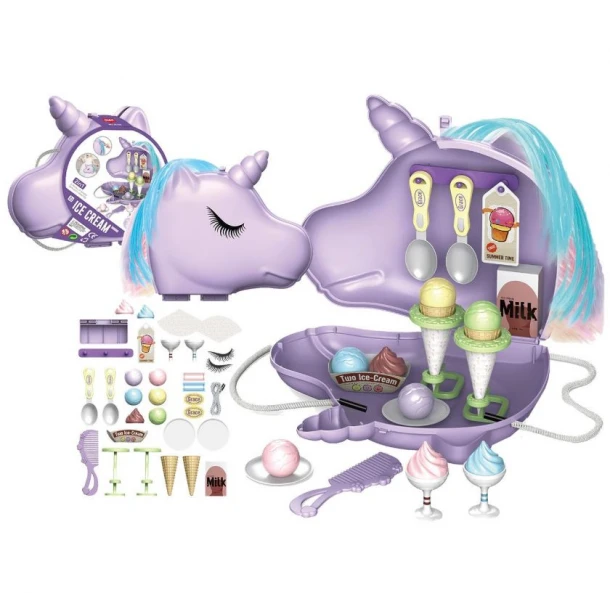 Τσαντάκι Ice Cream 30τμχ Μονόκερος 24x21x7εκ. Toy Markt 77-1172