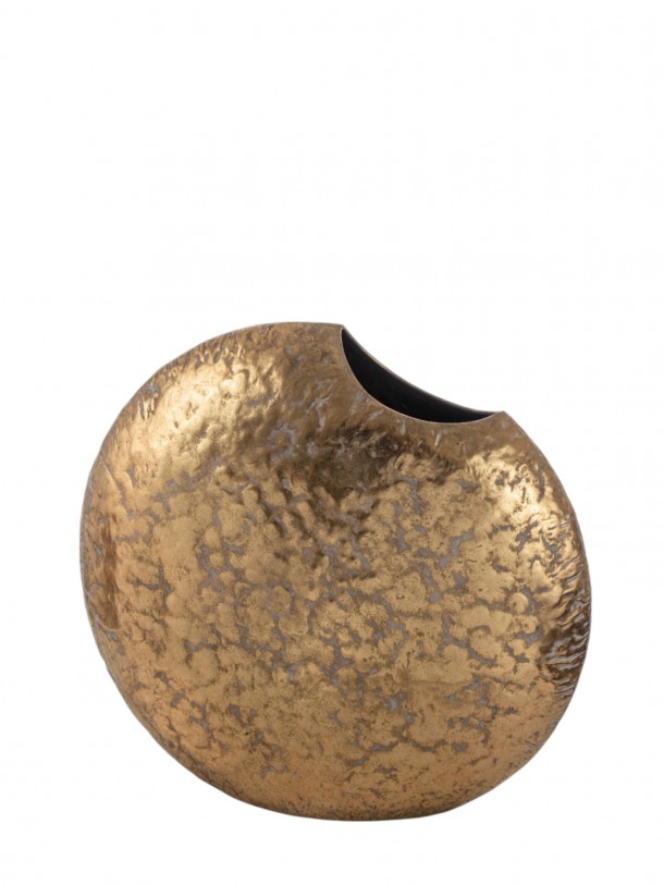 Βάζο Μεταλλικό Κοφτό Αντικέ Χρυσό 44x15x40,5εκ. Zen Collection 25.19.51394