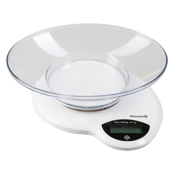 Ζυγάρια Κουζίνας Ηλεκτρονική 3kg Πλαστική Hausberg HB00AB6015