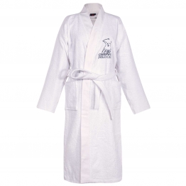Μπουρνούζι Ενηλίκων Βαμβακερό Ζακάρ Extra Large Essential 3211 White Greenwich Polo Club