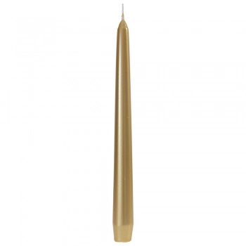 Κερί Βενετσιάνικο Σετ 12τμχ Χρυσό Μεταλλιζέ 25εκ. iliadis 73633